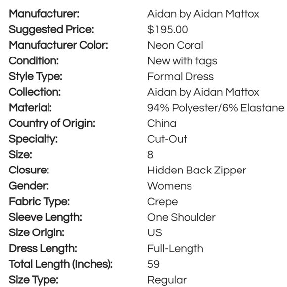 🔥Aidan Mattox Neon Coral Cut-Out Maxi Dress - Picture 14 of 15